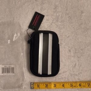 HAUTE SHORE Mini Jazz Black and Silver Mini Pouch